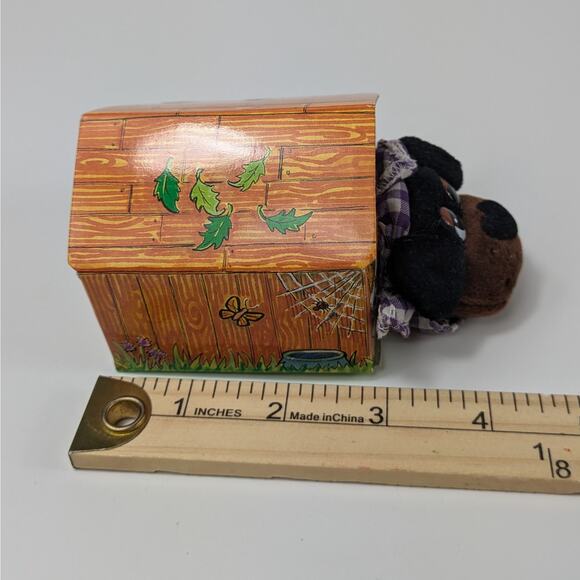 1998 Pound Puppies Plush 10/12 Mary Meyer Doghouse Puppy Dog Collectible Box - Picture 9 of 10